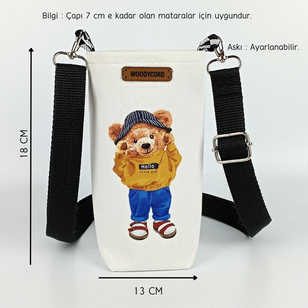 Woodycord%200,5%20Litrelik%20Matara%20Kılıfı%20Su%20Şişesi%20Taşıma%20Çantası%20Water%20Bottle%20Bag