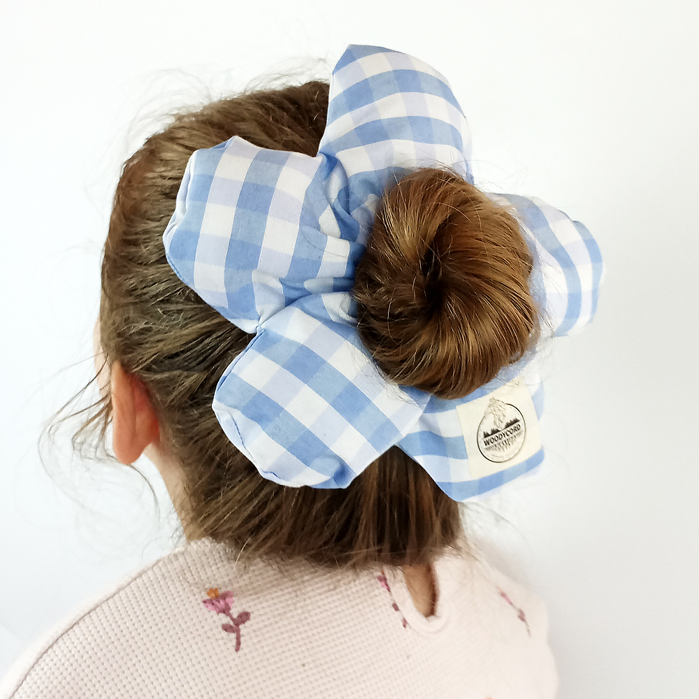 Woodycord%20Scrunchies%20İçi%20Dolgulu%20Lastikli%20Büyük%20Boy%20Çiçek%20Model%20Saç%20Tokası%20