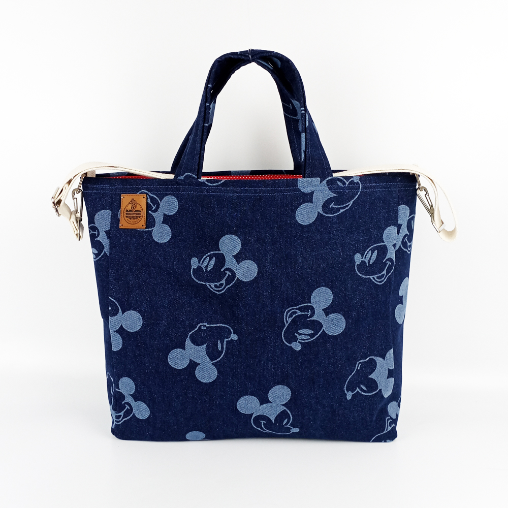 Woodycord%20Mickey%20Mouse%20Desenli%20%20Büyük%20Boy%20Denim%20Tote%20Çanta