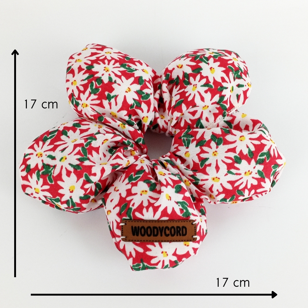 Woodycord%20Scrunchies%20İçi%20Dolgulu%20Lastikli%20Büyük%20Boy%20Çiçek%20Model%20Saç%20Tokası%20