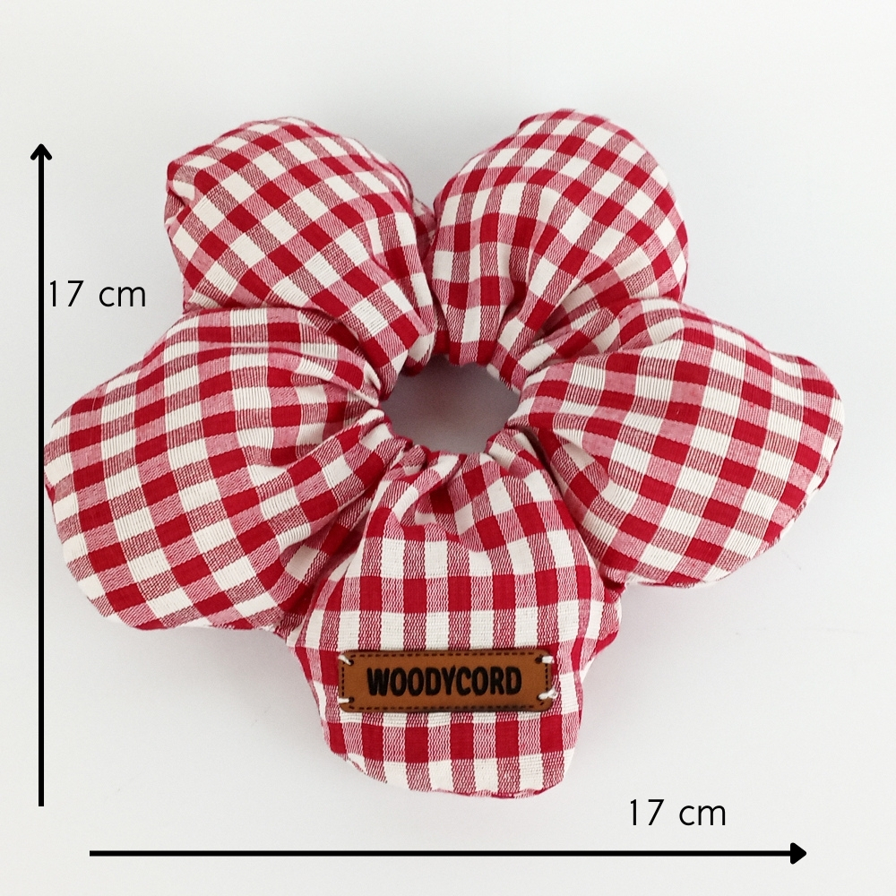 Woodycord%20Scrunchies%20İçi%20Dolgulu%20Lastikli%20Büyük%20Boy%20Çiçek%20Model%20Saç%20Tokası%20