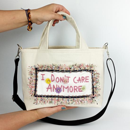 Woodycord Tote Bag Umarsızca Özgür I Don’t Care Anymore Kadın Çanta