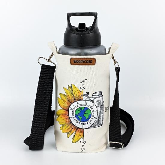 Woodycord 1 Litrelik Matara Kılıfı Su Şişesi Taşıma Çantası Water Bottle Bag