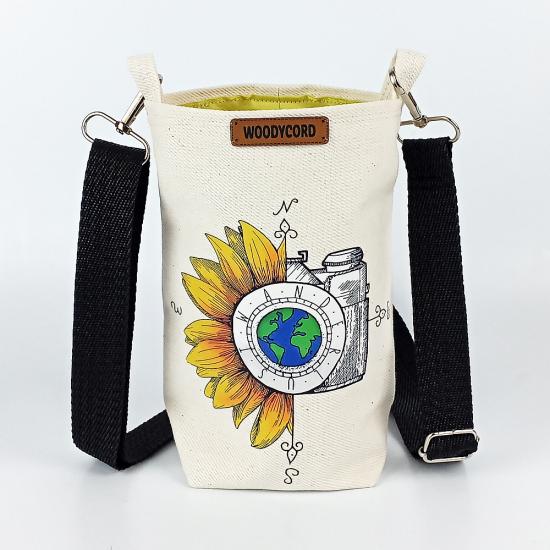 Woodycord 1 Litrelik Matara Kılıfı Su Şişesi Taşıma Çantası Water Bottle Bag