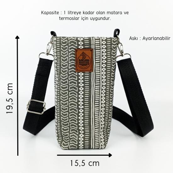  Woodycord 1 Litrelik Matara Kılıfı Su Şişesi Taşıma Çantası Water Bottle Bag